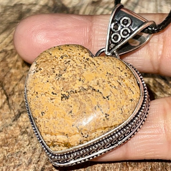 Brown Picture Jasper Pendant 1 7/8” - Picture 11 of 15